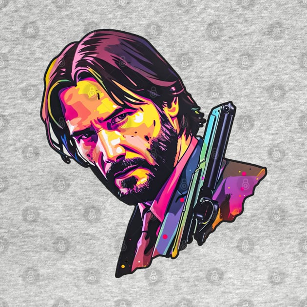 John Wick 4 Colorful by Zalbathira